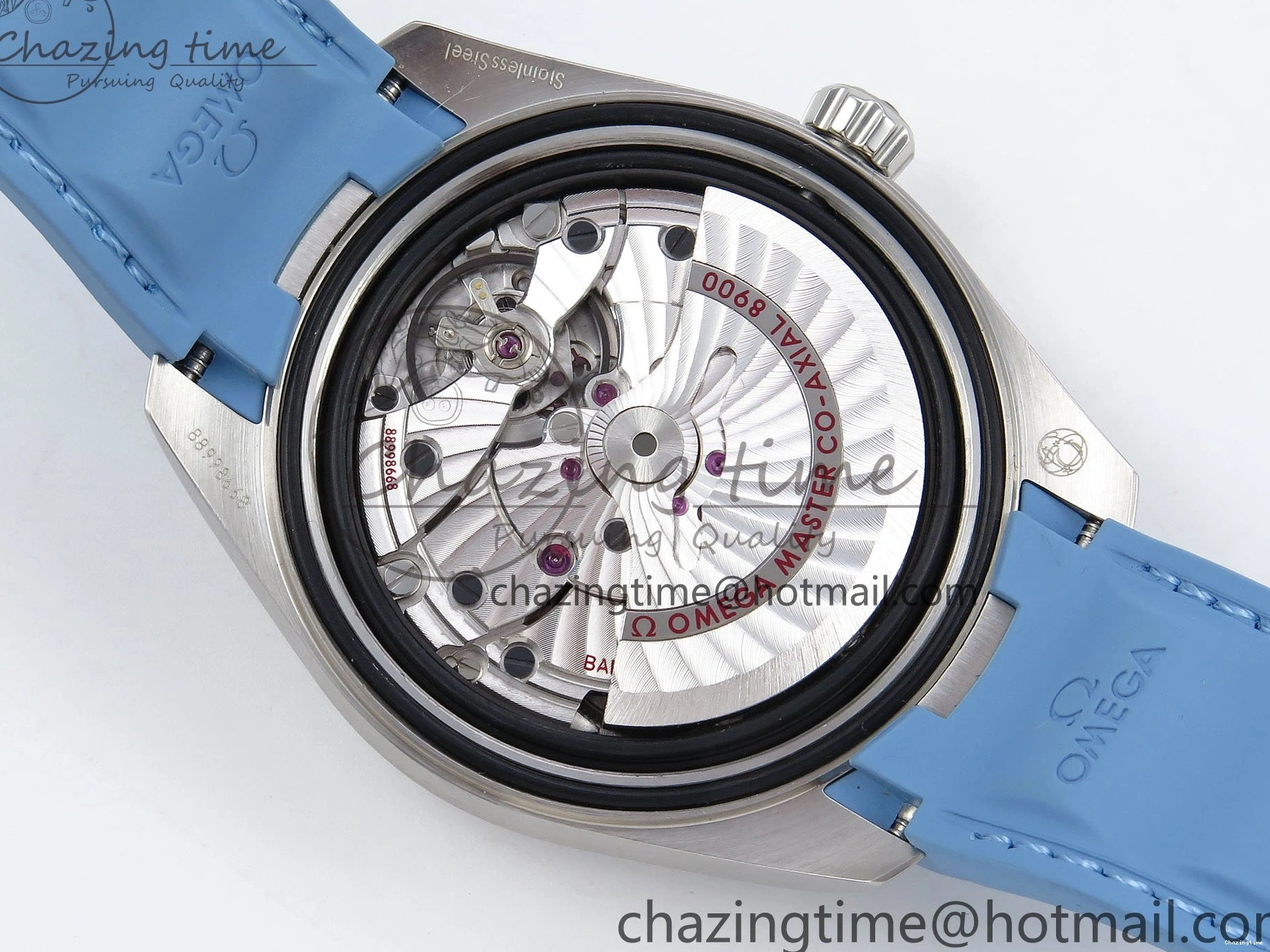 0218 GoAnywhere Aqua Terra 41mm VSF 1:1 Best Edition Summer Blue Dial on Blue Rubber Strap A8900 Super Clone 7719